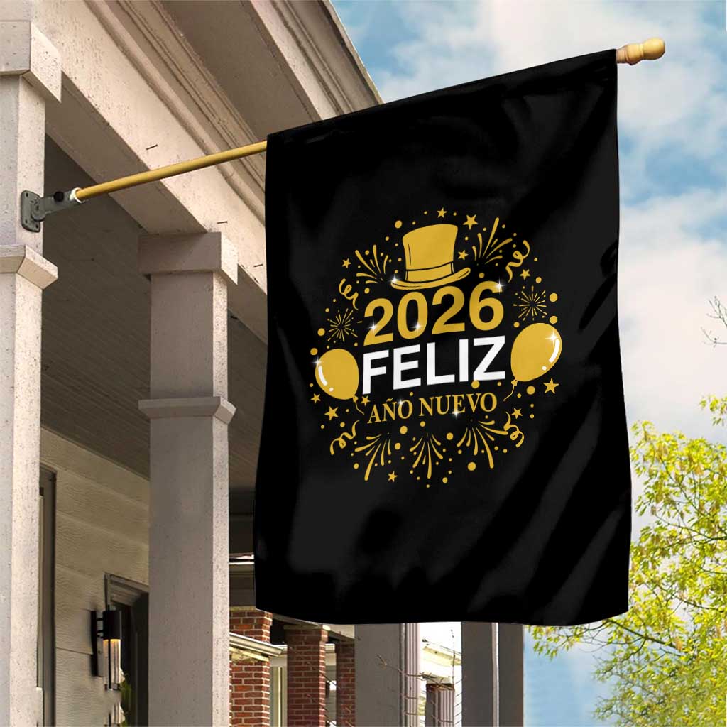 Spanish Mexican New Year 2026 Garden Flag Feliz Ano Nuevo NYE Party TS11 Print Your Wear