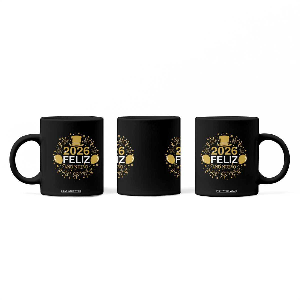 Spanish Mexican New Year 2026 Coffee Mug Feliz Ano Nuevo NYE Party TS11 Print Your Wear