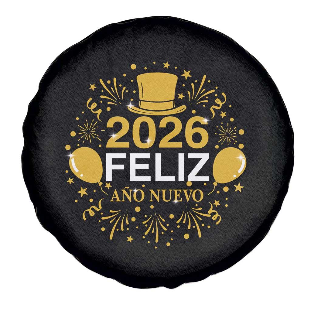 Spanish Mexican New Year 2026 Spare Tire Cover Feliz Ano Nuevo NYE Party TS11 Print Your Wear