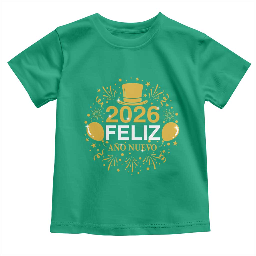 Spanish Mexican New Year 2026 Toddler T Shirt Feliz Ano Nuevo NYE Party TS11 Irish Green Print Your Wear