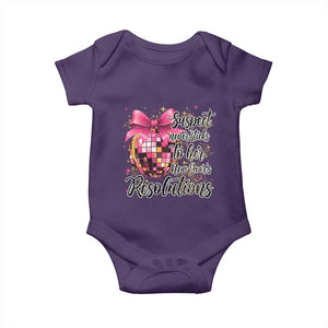 Funny Suspect Never Sticks To Her New Years Resolutions Baby Onesie Coquette Disco Ball TS11 Purple Print Your Wear