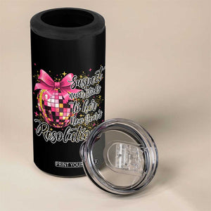 Funny Suspect Never Sticks To Her New Years Resolutions 4 in 1 Can Cooler Tumbler Coquette Disco Ball TS11 Print Your Wear