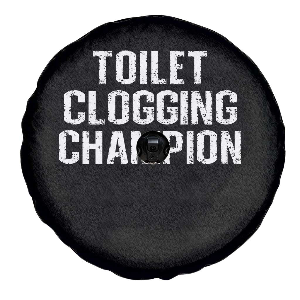 Toilet Clogging Champion Spare Tire Cover Funny Meme TS11 Print Your Wear