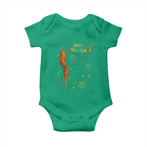 Funny Marcus The Worm New Year Baby Onesie Happy New Year NYE Party Firework TS11 Irish Green Print Your Wear
