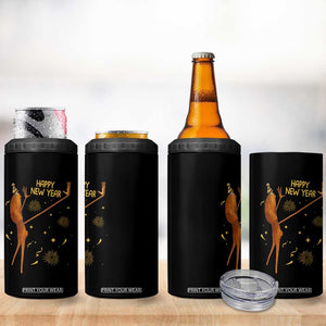 Funny Marcus The Worm New Year 4 in 1 Can Cooler Tumbler Happy New Year NYE Party Firework TS11 Print Your Wear