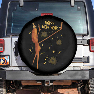 Funny Marcus The Worm New Year Spare Tire Cover Happy New Year NYE Party Firework TS11 No hole Black Print Your Wear