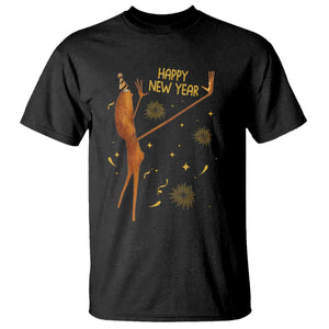 Funny Marcus The Worm New Year T Shirt Happy New Year NYE Party Firework TS11 Black Print Your Wear