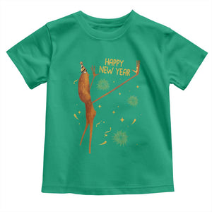 Funny Marcus The Worm New Year Toddler T Shirt Happy New Year NYE Party Firework TS11 Irish Green Print Your Wear