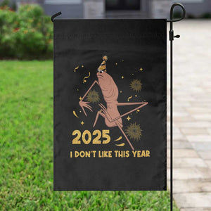 Funny Marcus The Worm New Year Garden Flag 2025 I Dont Like This Year Fireworks NYE Party TS11 Print Your Wear
