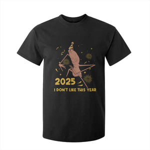 Funny Marcus The Worm New Year T Shirt For Kid 2025 I Dont Like This Year Fireworks NYE Party TS11 Black Print Your Wear