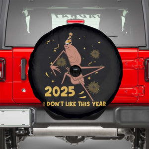Funny Marcus The Worm New Year Spare Tire Cover 2025 I Dont Like This Year Fireworks NYE Party TS11 Black Print Your Wear