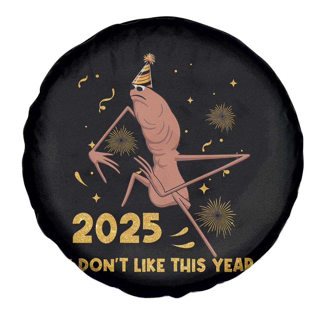 Funny Marcus The Worm New Year Spare Tire Cover 2025 I Dont Like This Year Fireworks NYE Party TS11 Print Your Wear