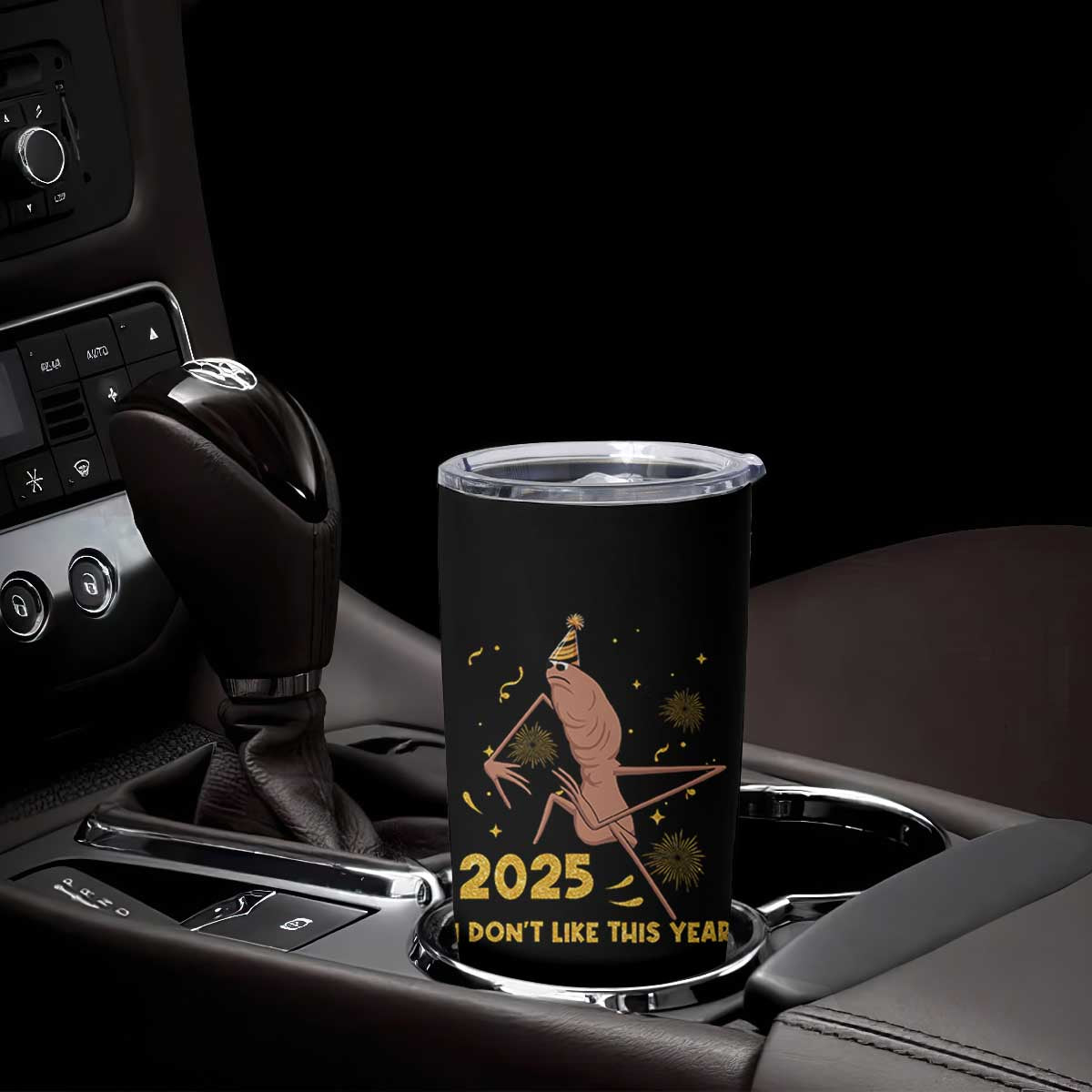 Funny Marcus The Worm New Year Tumbler Cup 2025 I Dont Like This Year Fireworks NYE Party TS11 Print Your Wear