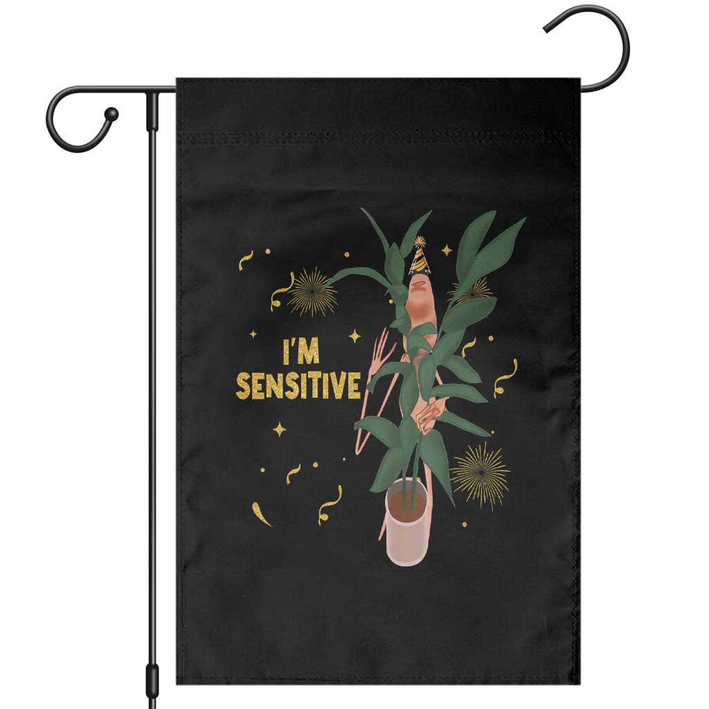 Funny Marcus The Worm New Year Garden Flag I Am Sensitive NYE Party Firework TS11 Black Print Your Wear