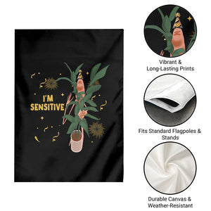 Funny Marcus The Worm New Year Garden Flag I Am Sensitive NYE Party Firework TS11 Print Your Wear