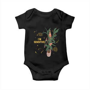 Funny Marcus The Worm New Year Baby Onesie I Am Sensitive NYE Party Firework TS11 Black Print Your Wear