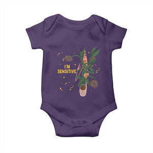 Funny Marcus The Worm New Year Baby Onesie I Am Sensitive NYE Party Firework TS11 Purple Print Your Wear