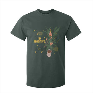 Funny Marcus The Worm New Year T Shirt For Kid I Am Sensitive NYE Party Firework TS11 Dark Forest Green Print Your Wear