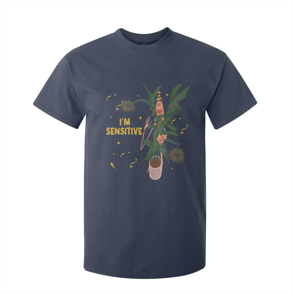 Funny Marcus The Worm New Year T Shirt For Kid I Am Sensitive NYE Party Firework TS11 Navy Print Your Wear