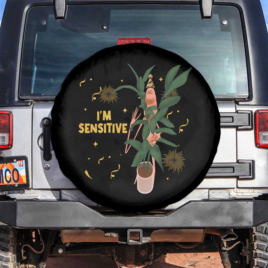 Funny Marcus The Worm New Year Spare Tire Cover I Am Sensitive NYE Party Firework TS11 No hole Black Print Your Wear