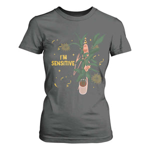 Funny Marcus The Worm New Year T Shirt For Women I Am Sensitive NYE Party Firework TS11 Dark Heather Print Your Wear