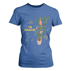 Funny Marcus The Worm New Year T Shirt For Women I Am Sensitive NYE Party Firework TS11 Royal Blue Print Your Wear