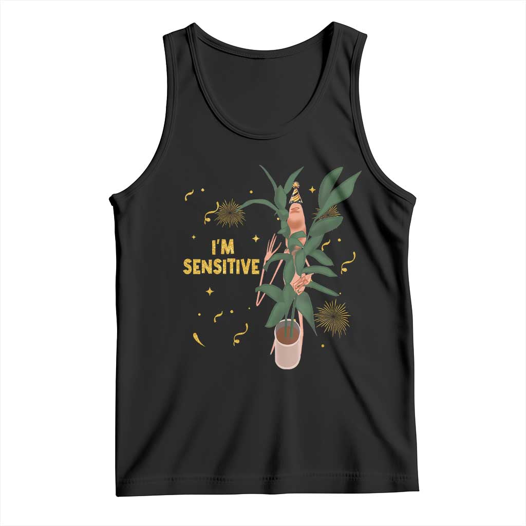Funny Marcus The Worm New Year Tank Top I Am Sensitive NYE Party Firework TS11 Black Print Your Wear