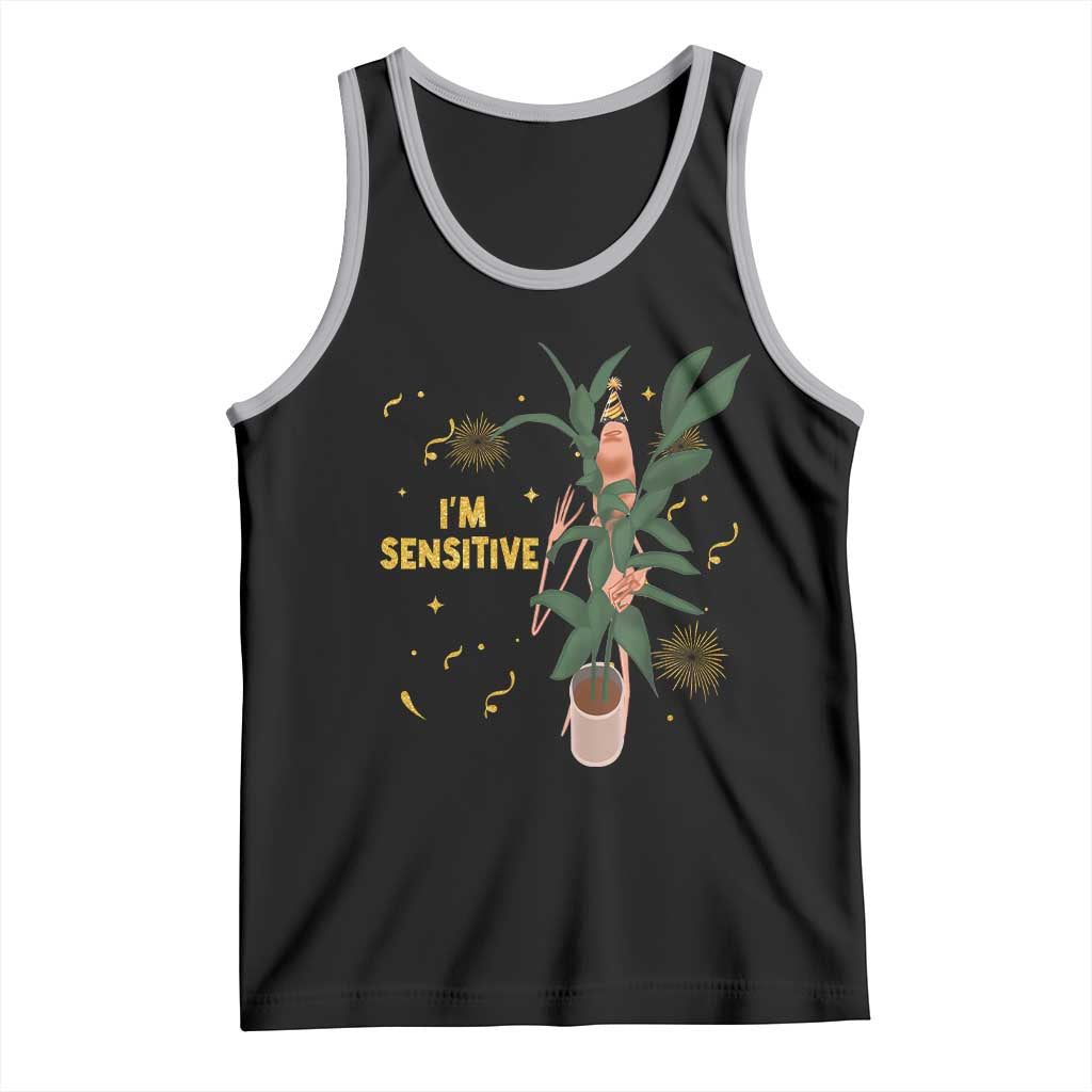 Funny Marcus The Worm New Year Tank Top I Am Sensitive NYE Party Firework TS11 Black Athletic Heather Print Your Wear