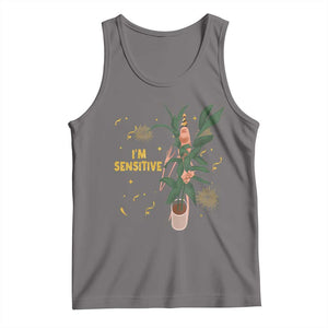 Funny Marcus The Worm New Year Tank Top I Am Sensitive NYE Party Firework TS11 Deep Heather Print Your Wear