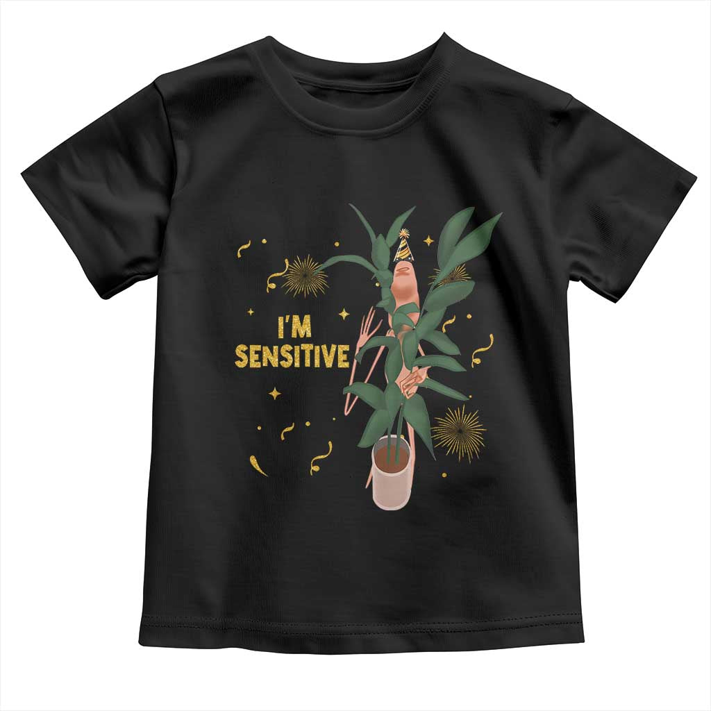 Funny Marcus The Worm New Year Toddler T Shirt I Am Sensitive NYE Party Firework TS11 Black Print Your Wear