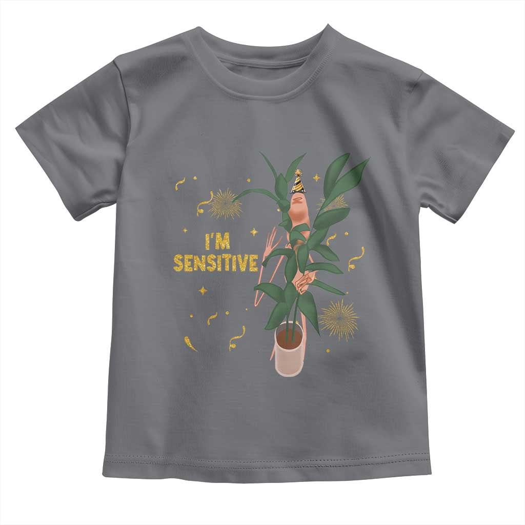 Funny Marcus The Worm New Year Toddler T Shirt I Am Sensitive NYE Party Firework TS11 Charcoal Print Your Wear