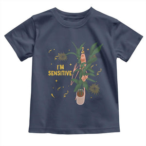 Funny Marcus The Worm New Year Toddler T Shirt I Am Sensitive NYE Party Firework TS11 Navy Print Your Wear