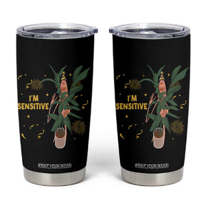 Funny Marcus The Worm New Year Tumbler Cup I Am Sensitive NYE Party Firework TS11 Black Print Your Wear