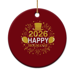 Scottish New Year 2026 Ceramic Ornament Happy Hogmanay NYE Party TS11 1pc Red Print Your Wear