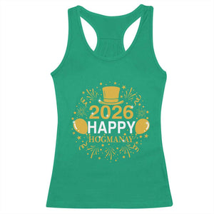 Scottish New Year 2026 Racerback Tank Top Happy Hogmanay NYE Party TS11 Irish Green Print Your Wear