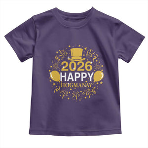 Scottish New Year 2026 Toddler T Shirt Happy Hogmanay NYE Party TS11 Purple Print Your Wear