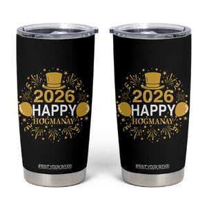 Scottish New Year 2026 Tumbler Cup Happy Hogmanay NYE Party TS11 Black Print Your Wear