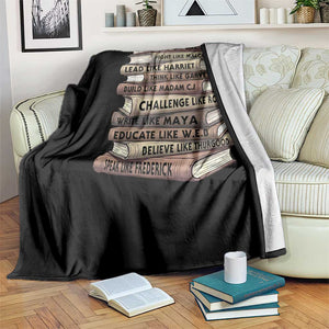 Black History Month African American Leaders Teacher Book Lover Throw Blanket TS11 Print Your Wear