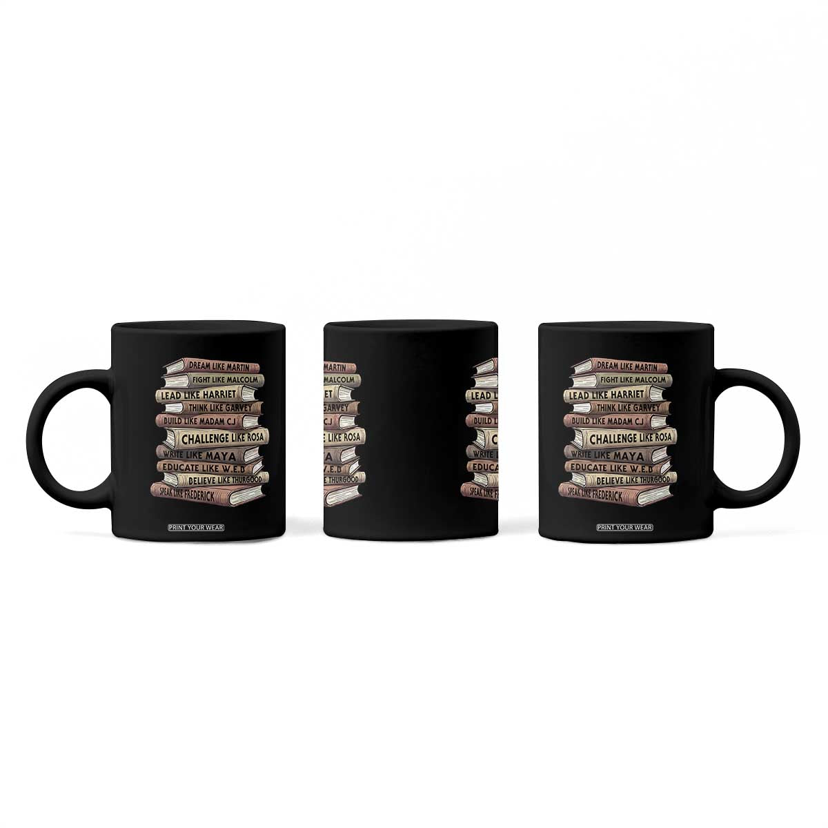 Black History Month African American Leaders Teacher Book Lover Coffee Mug TS11 Print Your Wear