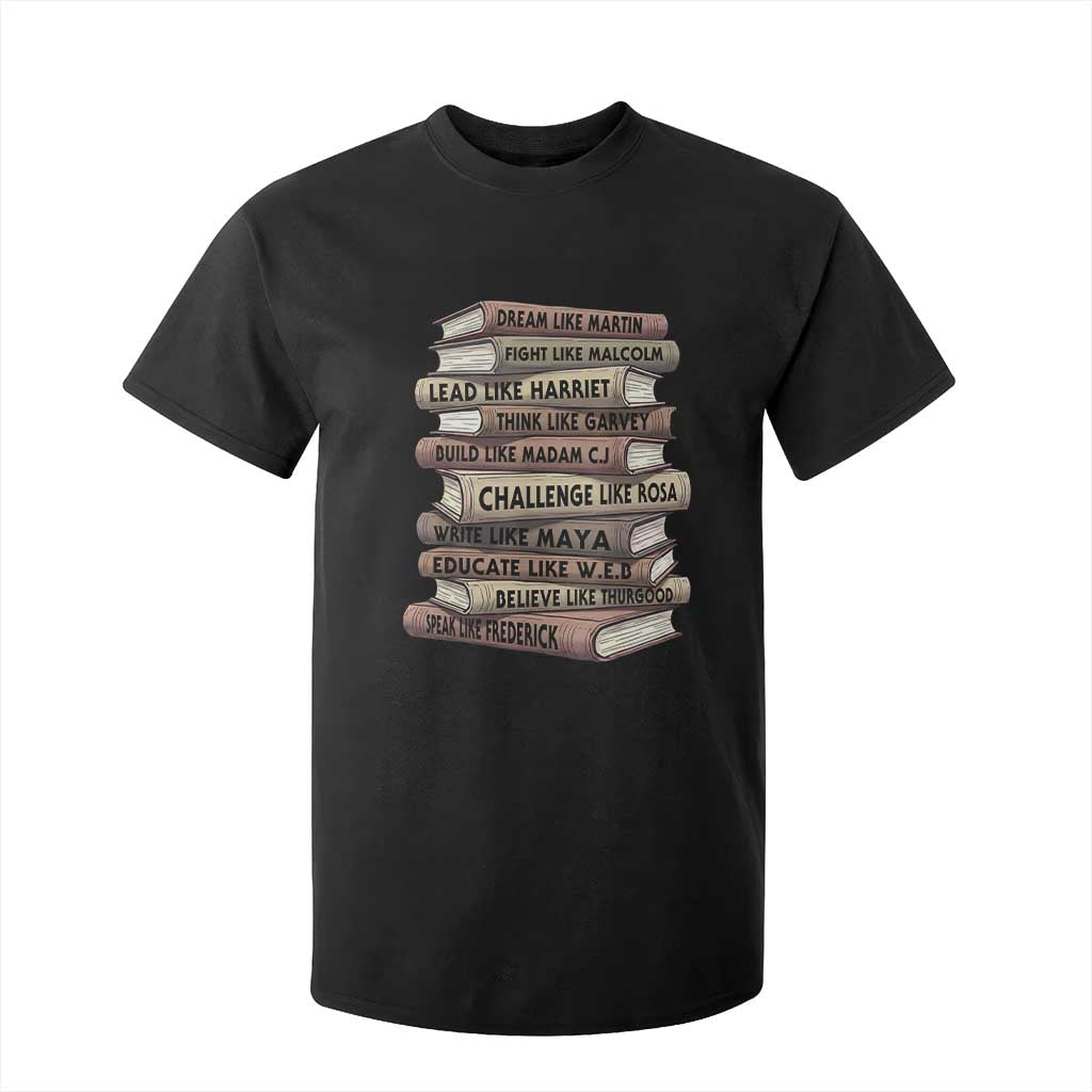 Black History Month African American Leaders Teacher Book Lover T Shirt For Kid TS11 Black Print Your Wear