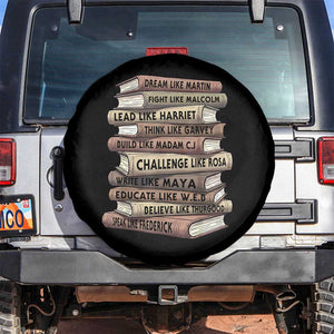 Black History Month African American Leaders Teacher Book Lover Spare Tire Cover TS11 No hole Black Print Your Wear