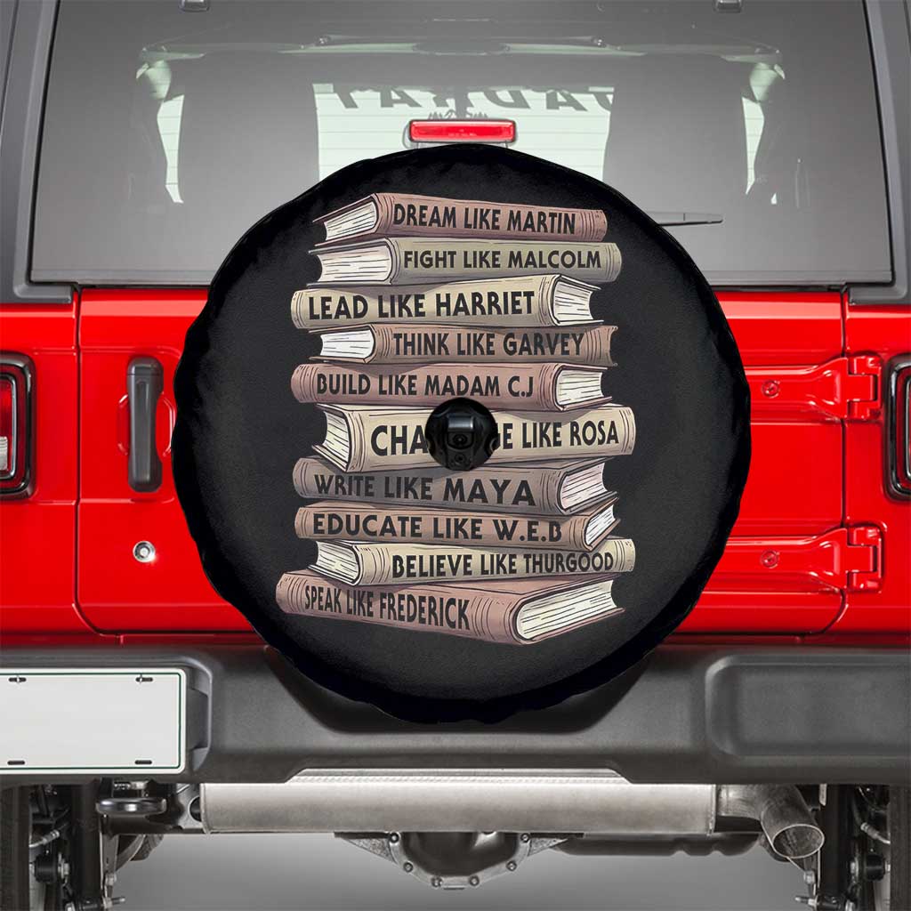 Black History Month African American Leaders Teacher Book Lover Spare Tire Cover TS11 Black Print Your Wear