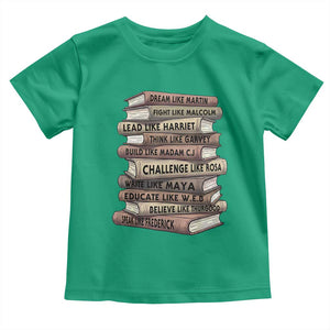 Black History Month African American Leaders Teacher Book Lover Toddler T Shirt TS11 Irish Green Print Your Wear