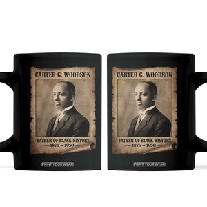 Carter G Woodson Coffee Mug Father Of Black History Month Old Paper Graphic TS11 Black Print Your Wear