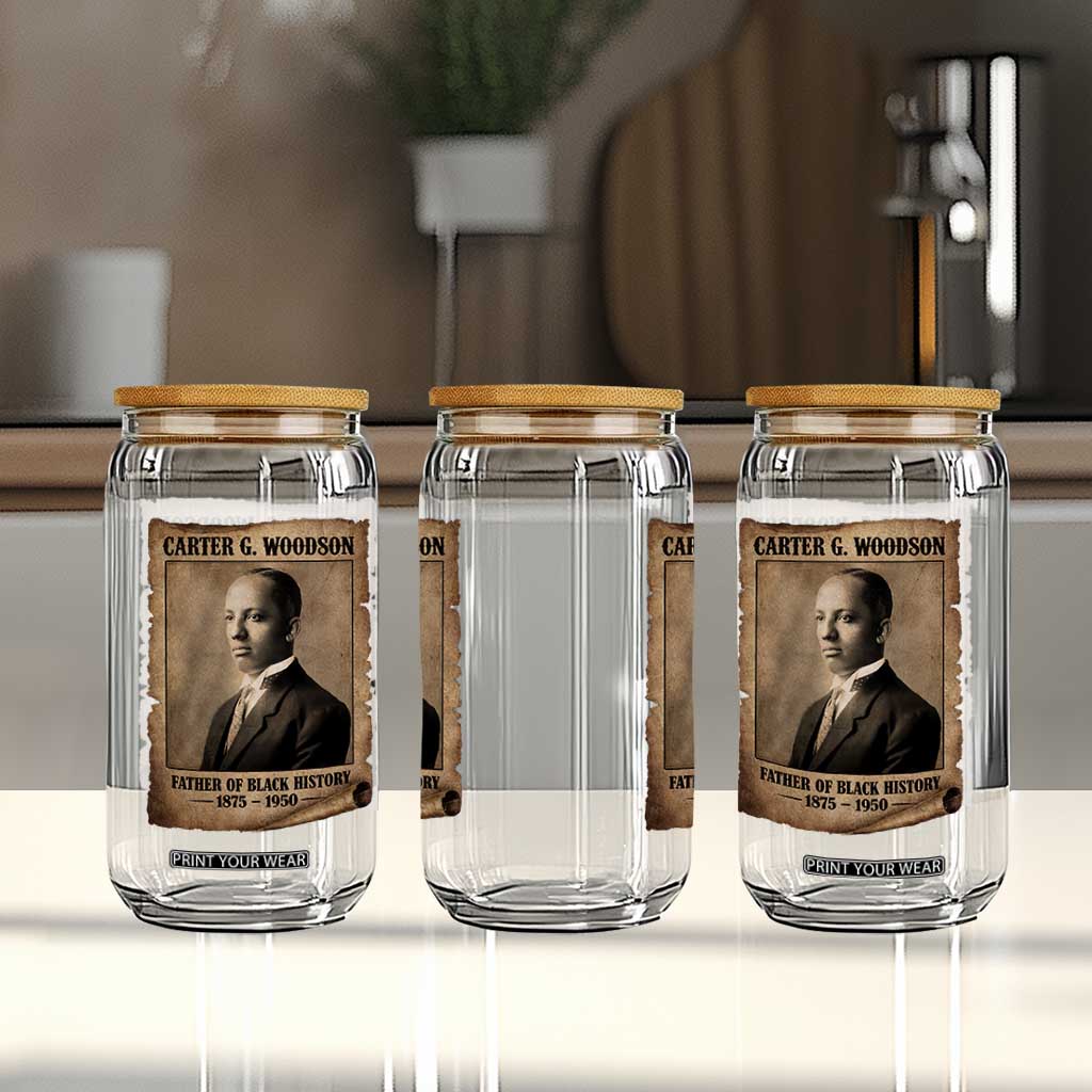 Carter G Woodson Glass Can Father Of Black History Month Old Paper Graphic TS11 Print Your Wear