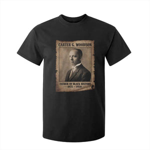 Carter G Woodson T Shirt For Kid Father Of Black History Month Old Paper Graphic TS11 Black Print Your Wear