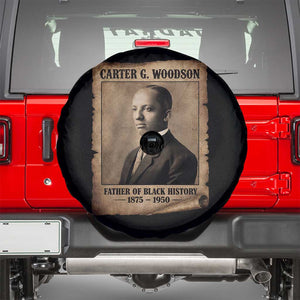 Carter G Woodson Spare Tire Cover Father Of Black History Month Old Paper Graphic TS11 Black Print Your Wear
