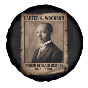 Carter G Woodson Spare Tire Cover Father Of Black History Month Old Paper Graphic TS11 Print Your Wear