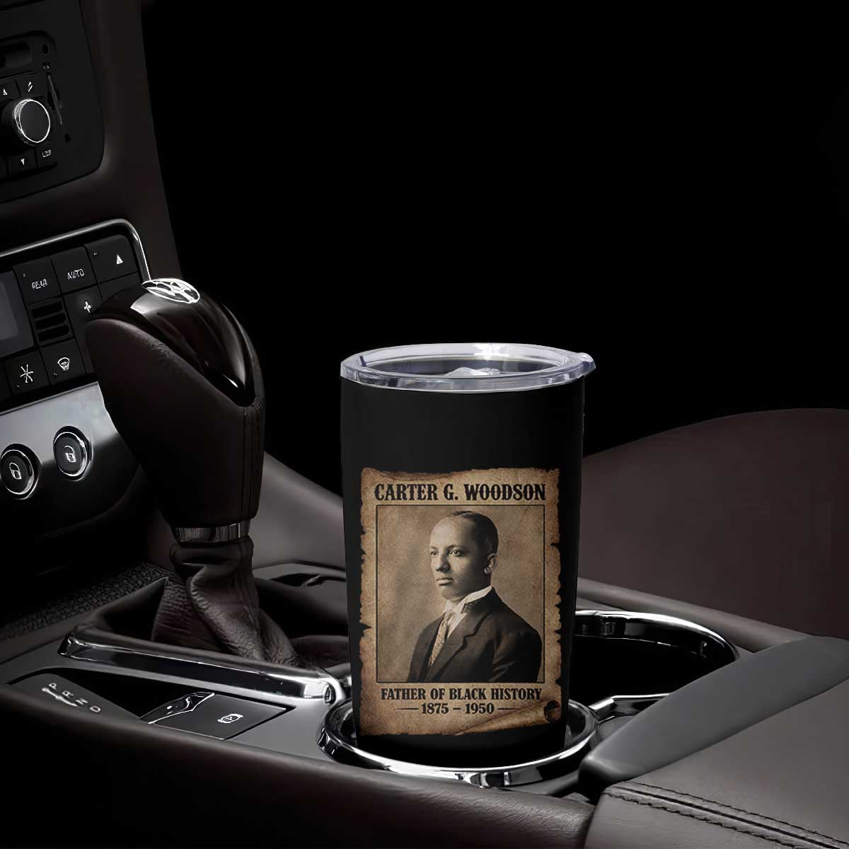 Carter G Woodson Tumbler Cup Father Of Black History Month Old Paper Graphic TS11 Print Your Wear