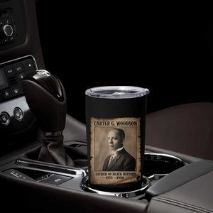 Carter G Woodson Tumbler Cup Father Of Black History Month Old Paper Graphic TS11 Print Your Wear